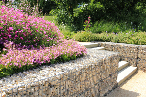 Creative Landscaping with gabions
