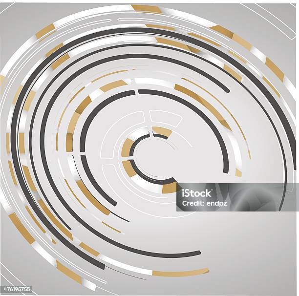 Tecnologia Astratto Cerchi Sfondo - Immagini vettoriali stock e altre immagini di Astratto - Astratto, Cerchio, Forma geometrica