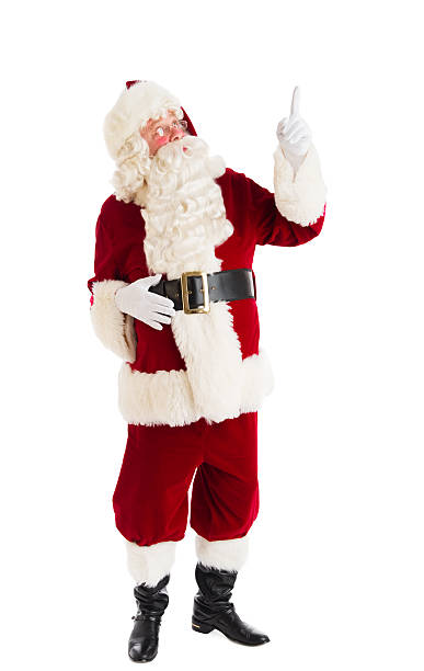 istock Santa Claus Pointing Up 476196289