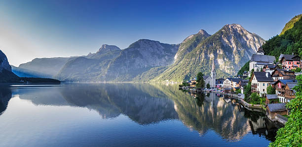 istock Hallstatt Panorama at early morning in springtime,  Austria 476196322