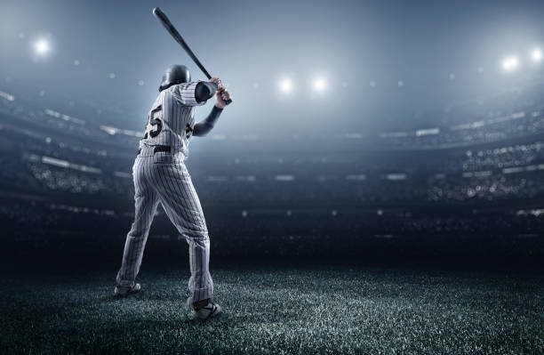 giocatore di baseball stadium - sports uniform athlete competitive sport professional sport foto e immagini stock