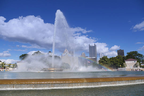 Pittsburgh Fountain at The Point stock photo