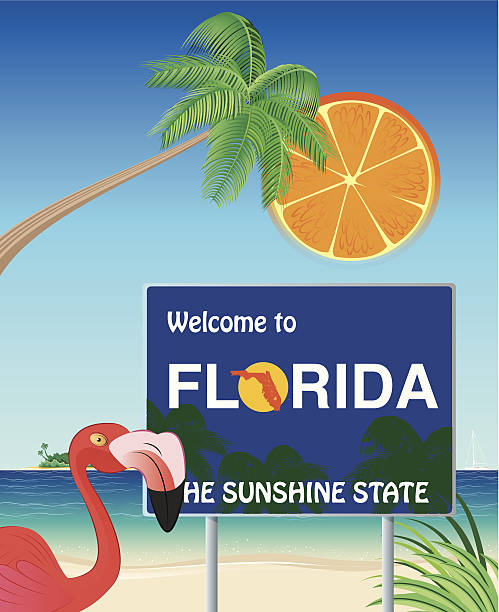 Vector Welcome Florida I have used  clearwater florida stock illustrations