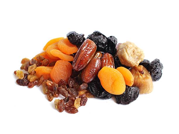 frutas secas - dried apricot close up gourmet dried fruit fotografías e imágenes de stock