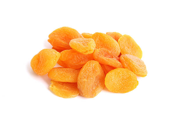 secado damasco - dried apricot close up gourmet dried fruit fotografías e imágenes de stock