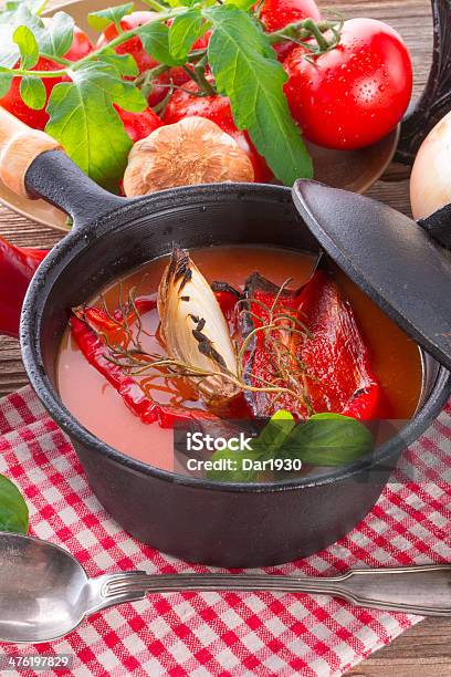 Sopa De Tomate - Fotografias de stock e mais imagens de Alimentação Saudável - Alimentação Saudável, Comida, Comida Pronta