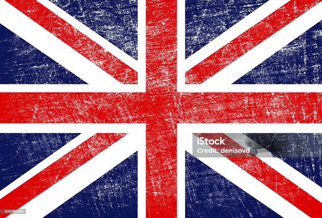 Bandeira de grunge Inglaterra - Ilustração de Amarrotado royalty-free