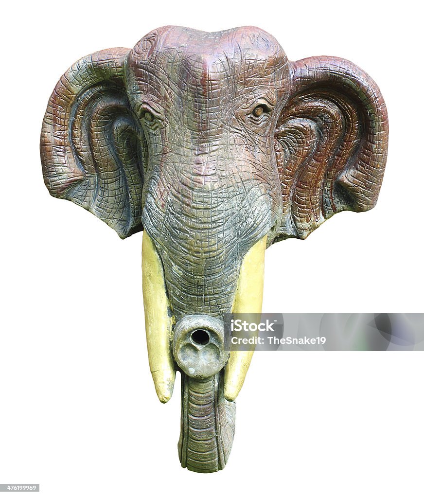 Cabeça de elefante carver - Royalty-free Animal Foto de stock