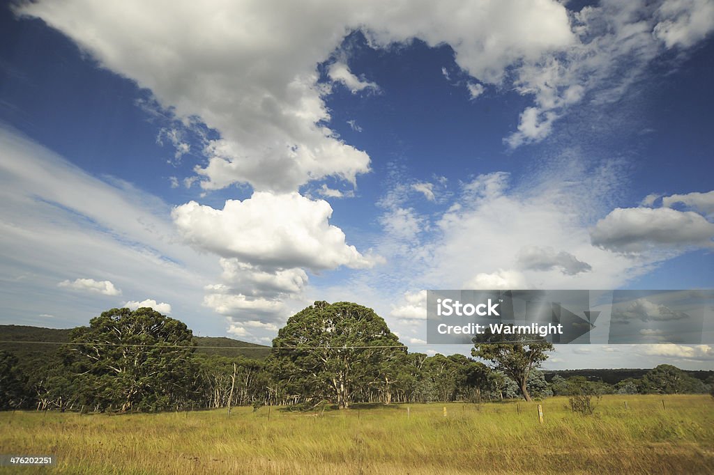 Paisagem rural típica na Austrália, com belas nuvens - Royalty-free Agricultura Foto de stock