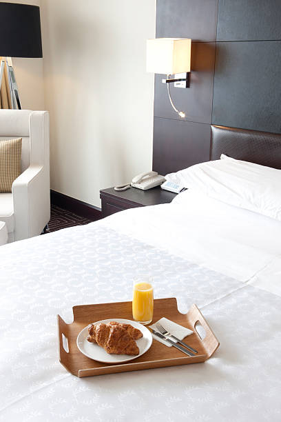 istock Breakfast in bed at a hotel room 476202693