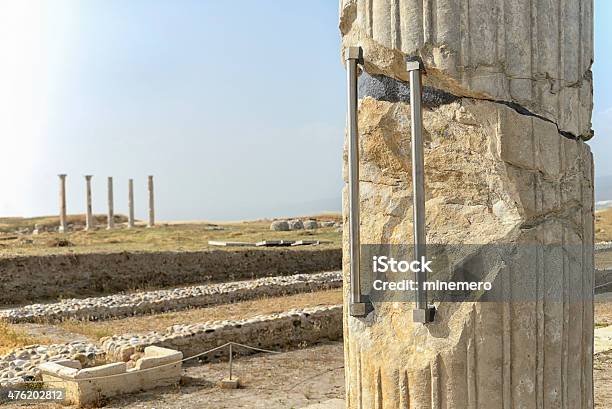 Strengthened Ancient Column Stock Photo - Download Image Now - 2015, Accidents and Disasters, Ancient
