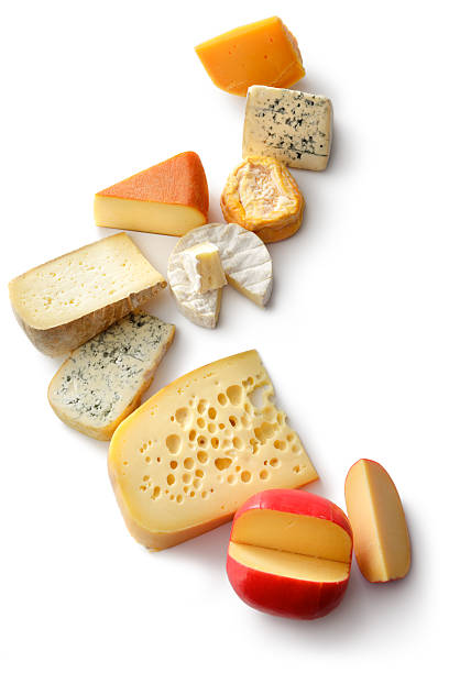 сыр:  разнообразие - cheese isolated portion dutch culture стоковые фото и изображения