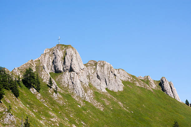 mountain top stock photo