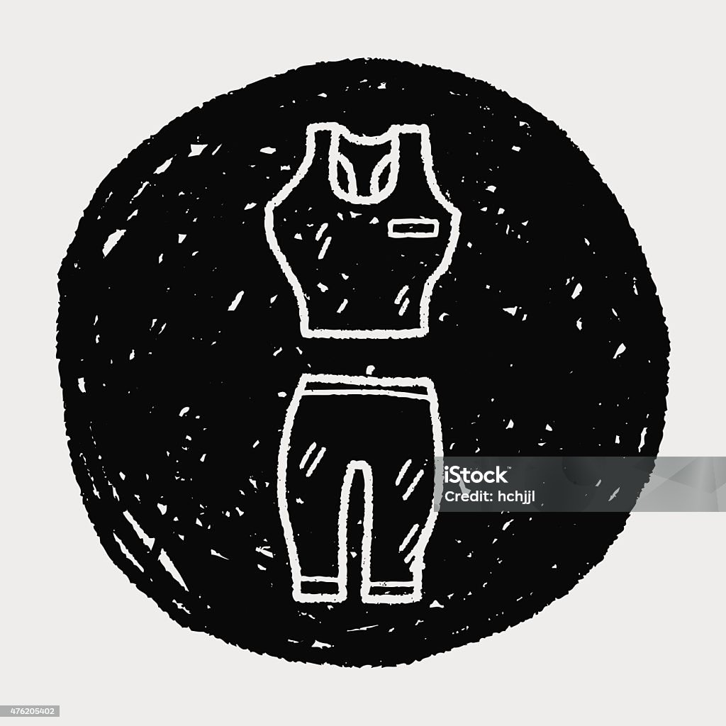 sport clothes doodle 2015 stock vector