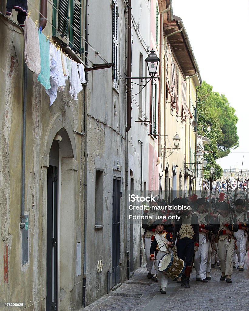 Sarzana Napoleon festival - Lizenzfrei Bedrohung und Belästigung Stock-Foto