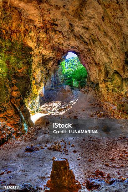 Menorca Cova Dels Coloms Pigeons Cave In Es Mitjorn Stock Photo - Download Image Now