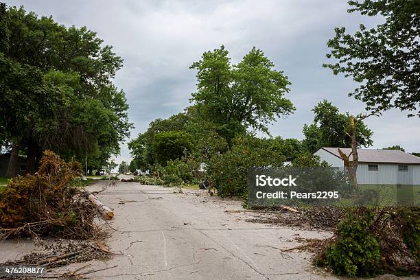 Sztorm Tornado Uszkodzenia - zdjęcia stockowe i więcej obrazów Drzewo - Drzewo, Ekstremalne warunki pogodowe, Fotografika