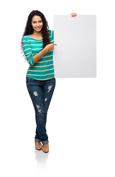 istock Woman showing placard 476209216