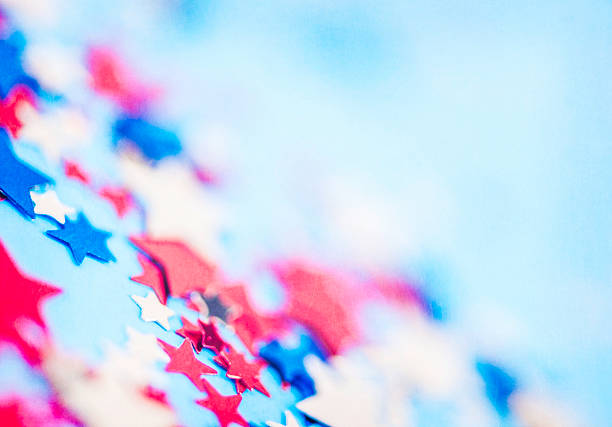 istock Patriotic background. Red, white and blue stars background. Independence Day 476209876