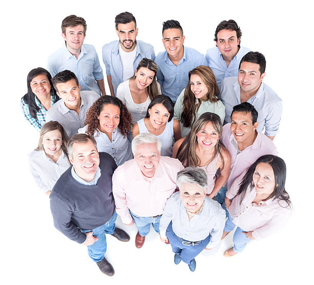 istock Large group of casual Latin people 476209924