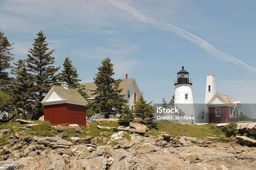 Farol do Maine - Foto de stock de Branco royalty-free