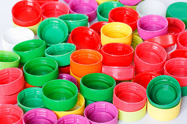 istock Colorful plastic bottle screw caps 476211427