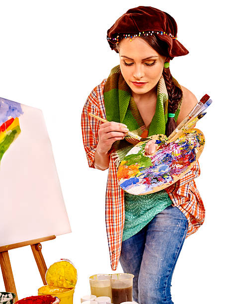 istock Young artist at work near easel 476213722