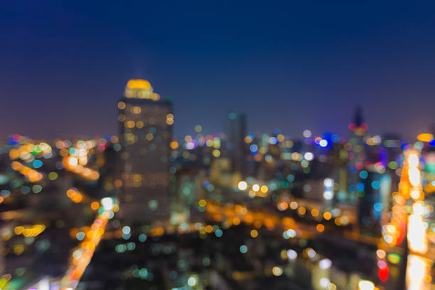 istock Bokeh city lights after sunset 476214646