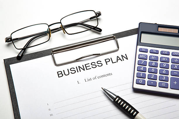 istock Business still life with business plan 476216838