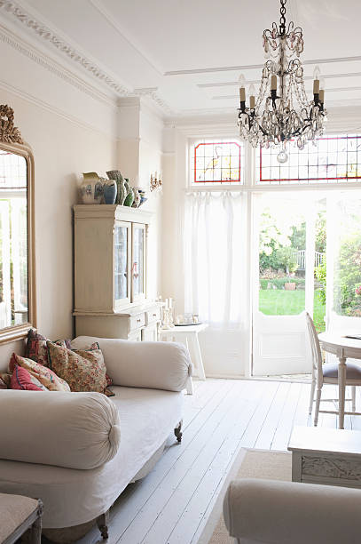 istock Living Room Of Rustic Home 476217473