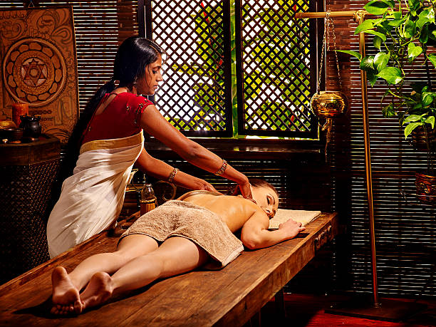 istock Woman having Ayurvedic spa treatment 476217842