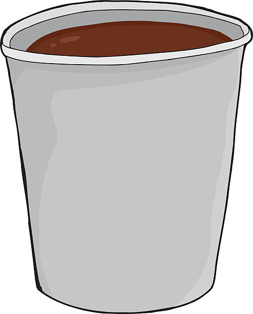 illustrazioni stock, clip art, cartoni animati e icone di tendenza di cioccolata calda in tazza isolato - hot chocolate coffee isolated on white cup
