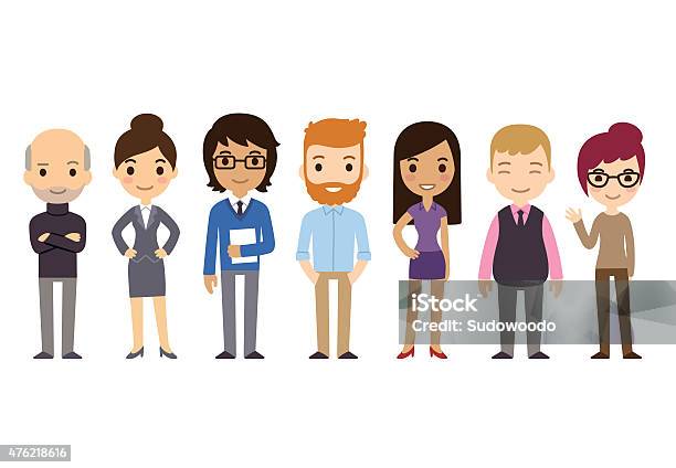 Cartoon Businesspeople Stock Illustration - Download Image Now - Cartoon, People, Business Person