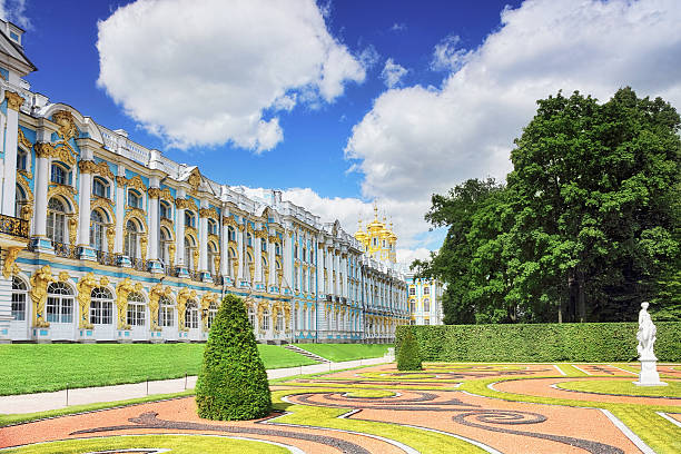 katherine's palace hall, tsarskoe selo en - peterhof palace fotografías e imágenes de stock