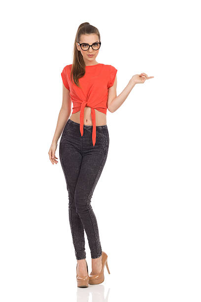 istock Shy Nerd Girl Pointing 476218810