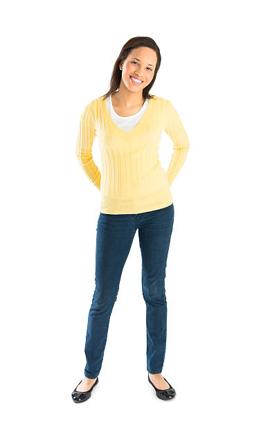 istock Confident Woman In Casuals With Hands Behind Back 476219449