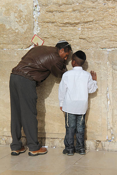 Jerusalem wailing wall stock photo