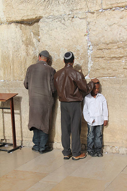 Jerusalem wailing wall stock photo