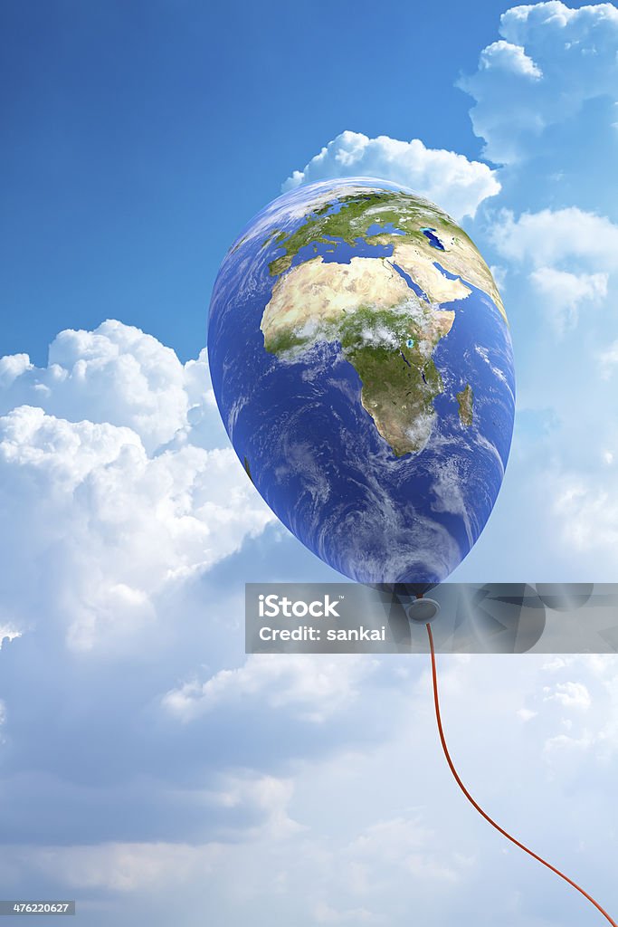 Ecologia della terra e concettuale di immagine - Foto stock royalty-free di Globo terrestre