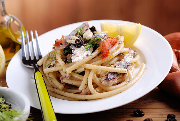 istock macaroni with anchovies 476221683