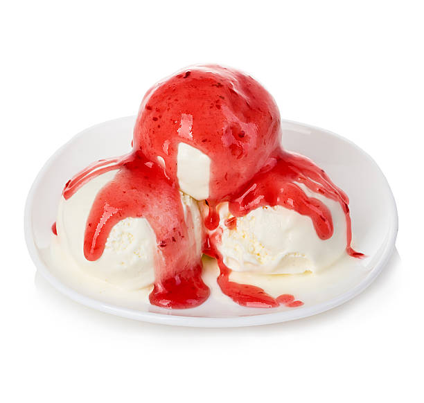 istock Ice cream with topping isolated 476223298