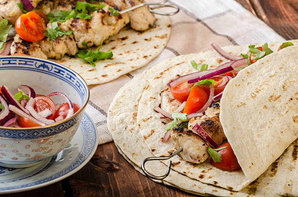 istock Turkey kebab with parsley salsa 476226090