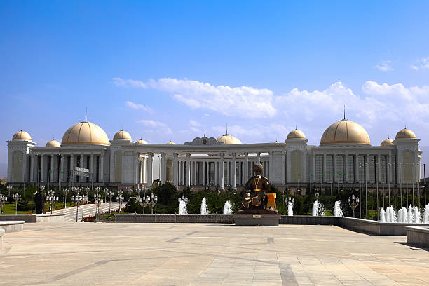 istock Palace with columns and domes. Ashkhabad. Turkmenistan. 476226357