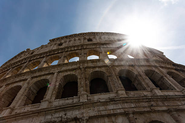 istock Colosseum at with rays of light 476226826