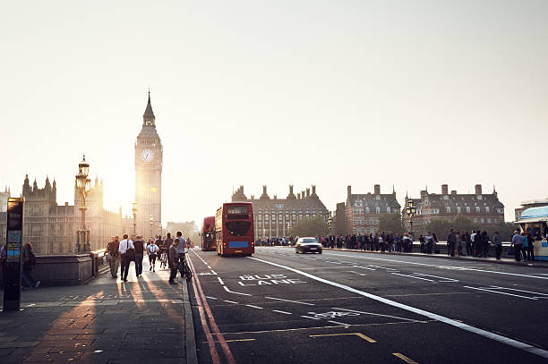 istock people on Westminster Bridge at sunset, London, UK 476226848