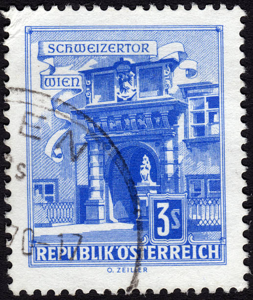 istock Postage stamp showing  the Swiss Gate in Vienna, Austria 476227171