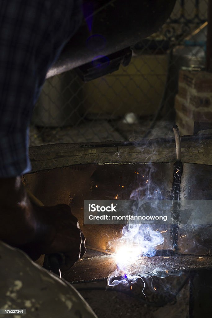 Schweißen Stahl - Lizenzfrei Arbeiten Stock-Foto