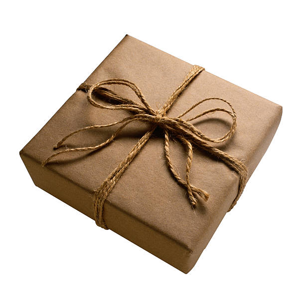 istock Cardboard box tied with rope 476227789