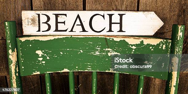 Beach Sign Stock Photo - Download Image Now - Arrow Symbol, Beach Sign, City Break