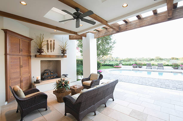 istock Outdoors Room Beside Swimming Pool 476227895